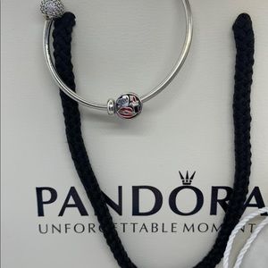 PANDORA Glamour Kiss Charm. Ale 925 silver